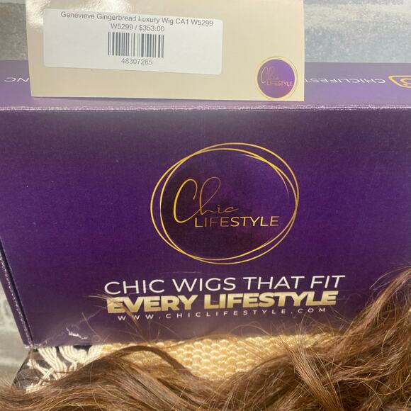 NEW Chic Lifestyle Genevieve Gingerbread Luxury Synthetic Wig CA1 W5299 - Picture 2 of 15